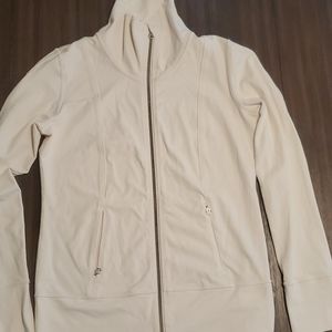 Lululemon Athletica Whitish cream zip up jacket